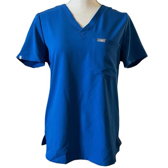 Figs blue scrubs top size S - Picture 1 of 6
